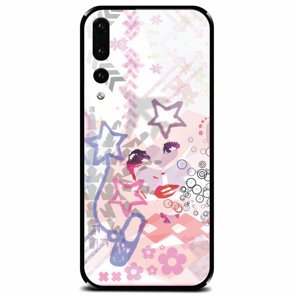 Husa din sticla securizata pentru Huawei P20 Pro, Girly Like