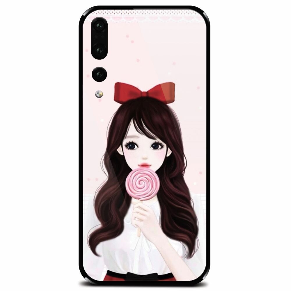 Husa din sticla securizata pentru Huawei P20 Pro, Girly 001