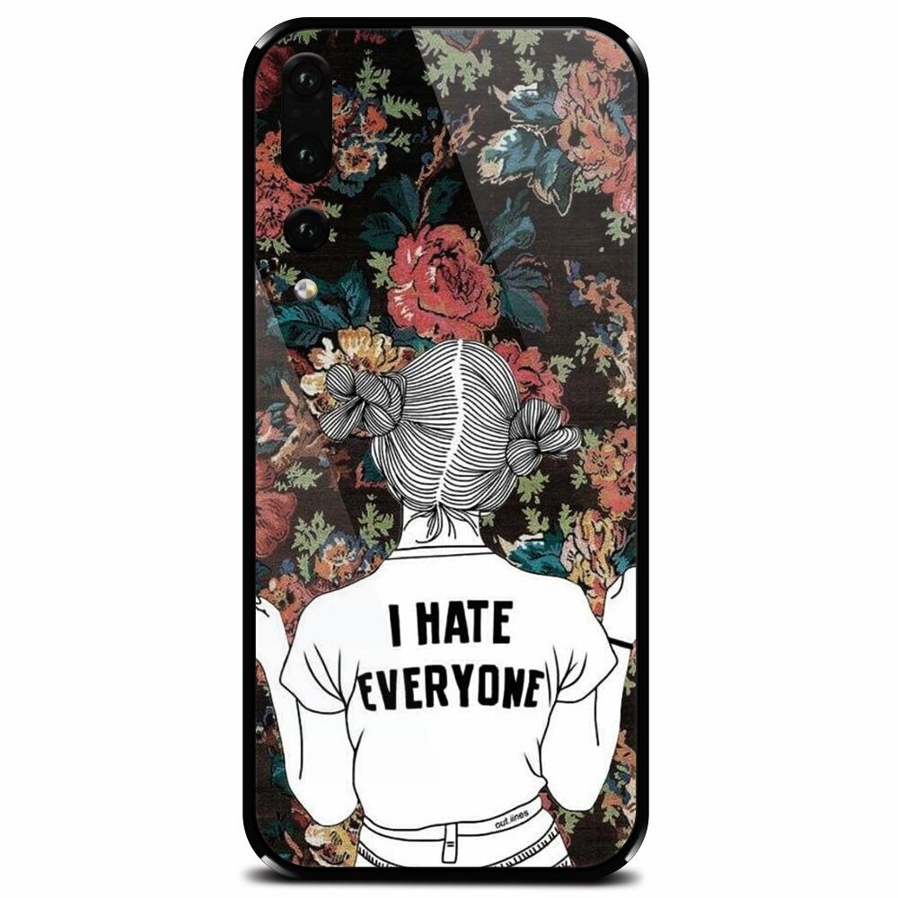 Husa din sticla securizata pentru Huawei P20 Pro, I Hate Everyone