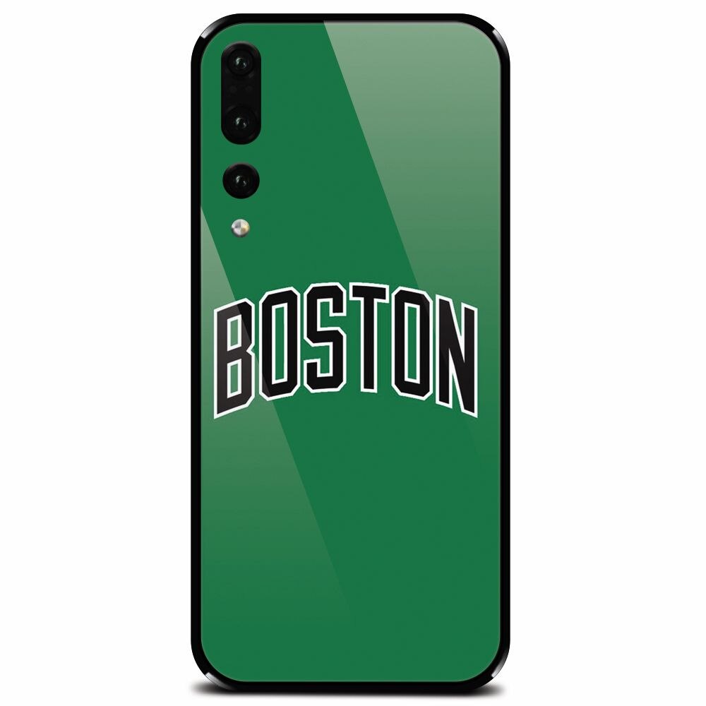 Husa din sticla securizata pentru Huawei P20 Pro, NBA Boston Celtics
