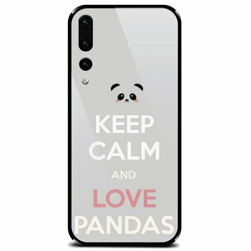 Husa din sticla securizata pentru Huawei P20 Pro, Panda Phone