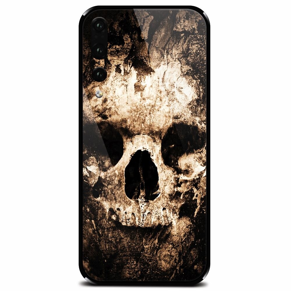 Husa din sticla securizata pentru Huawei P20 Pro, Zombie Skull