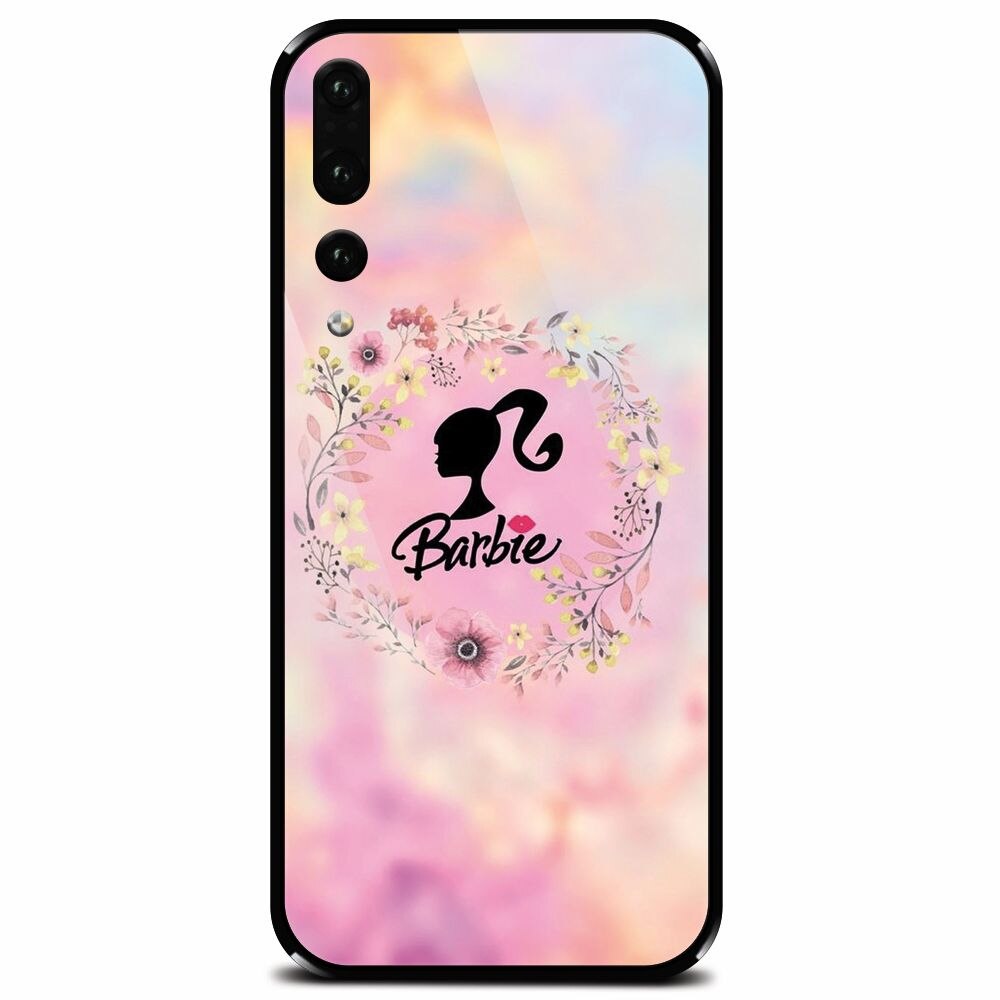 Husa din sticla securizata pentru Huawei P20 Pro, Barbie icon