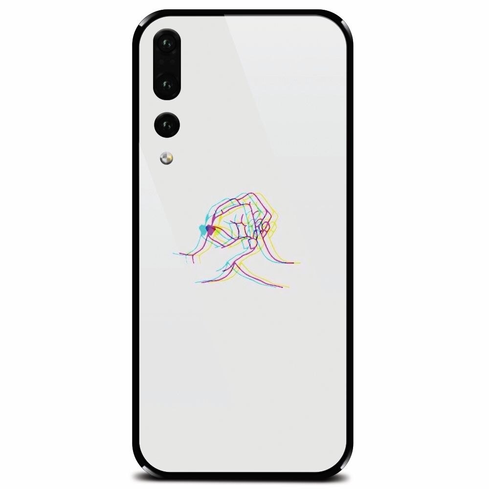 Husa din sticla securizata pentru Huawei P20 Pro, With Love