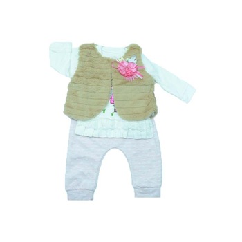 Compleu 3 piese pentru bebelusi NN CFS-02M, Multicolor Compleu 3 piese pentru bebelusi NN CFS-02M, Multicolor