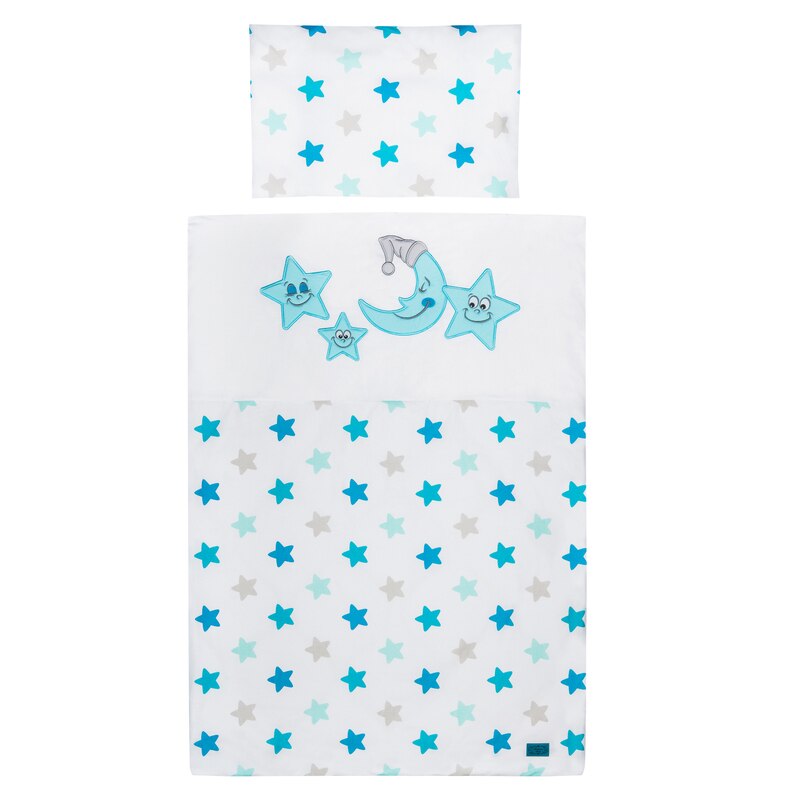 Set lenjerie de pat 2 piese pentru bebelusi Belisima P01-550, Multicolor