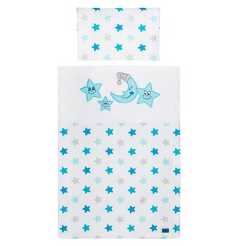 Set lenjerie de pat 2 piese pentru bebelusi Belisima P01-550, Multicolor Set lenjerie de pat 2 piese pentru bebelusi Belisima P01-550, Multicolor