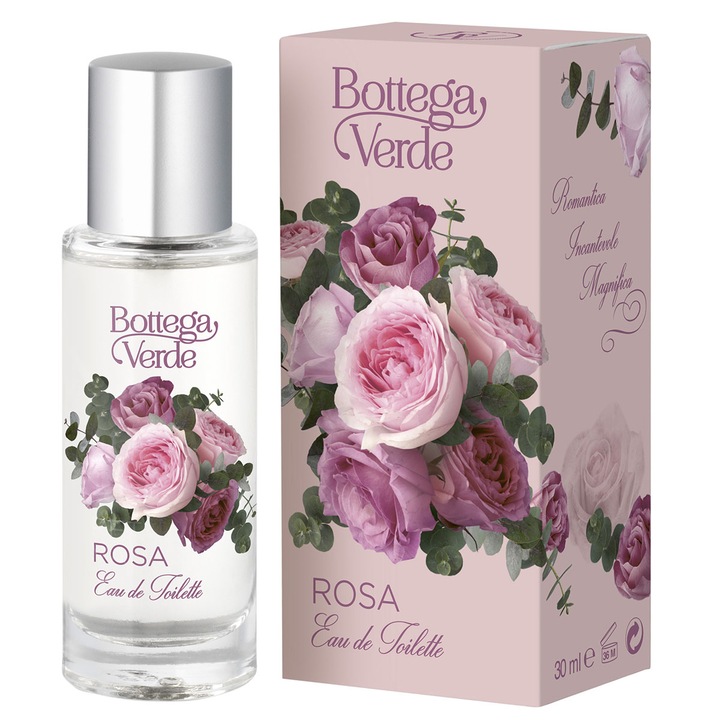 Apa de toaleta cu aroma de trandafiri, Bottega Verde
