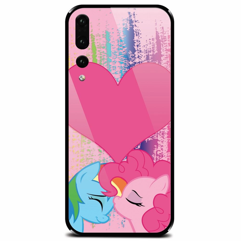 Husa din sticla securizata pentru Huawei P20 Pro, Pinkie Kiss