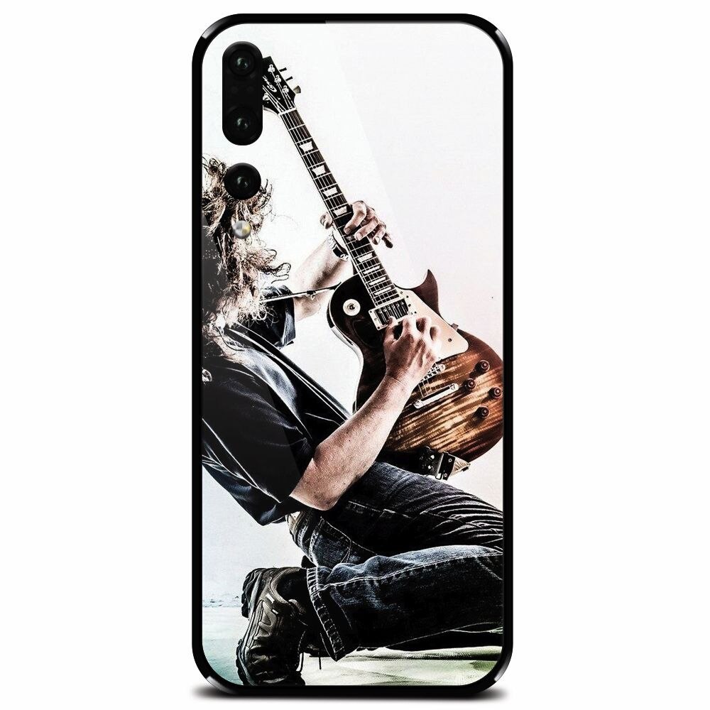 Husa din sticla securizata pentru Huawei P20 Pro, Rock Star