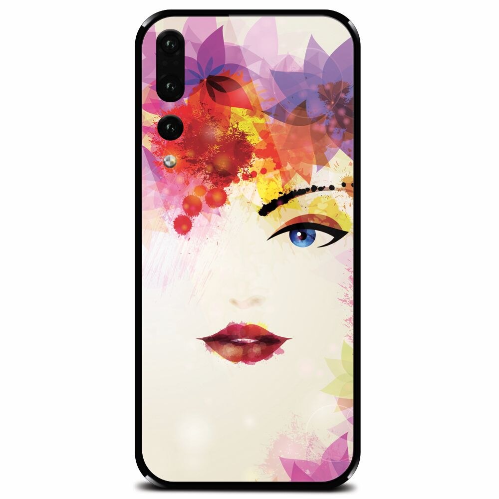 Husa din sticla securizata pentru Huawei P20 Pro, Pretty Face