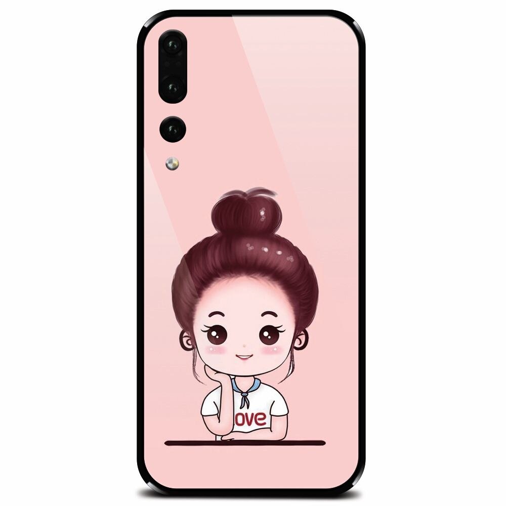 Husa din sticla securizata pentru Huawei P20 Pro, Animasi