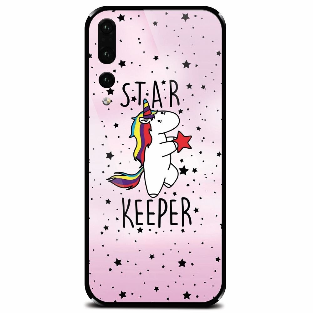Husa din sticla securizata pentru Huawei P20 Pro, Unicorn Star Keeper