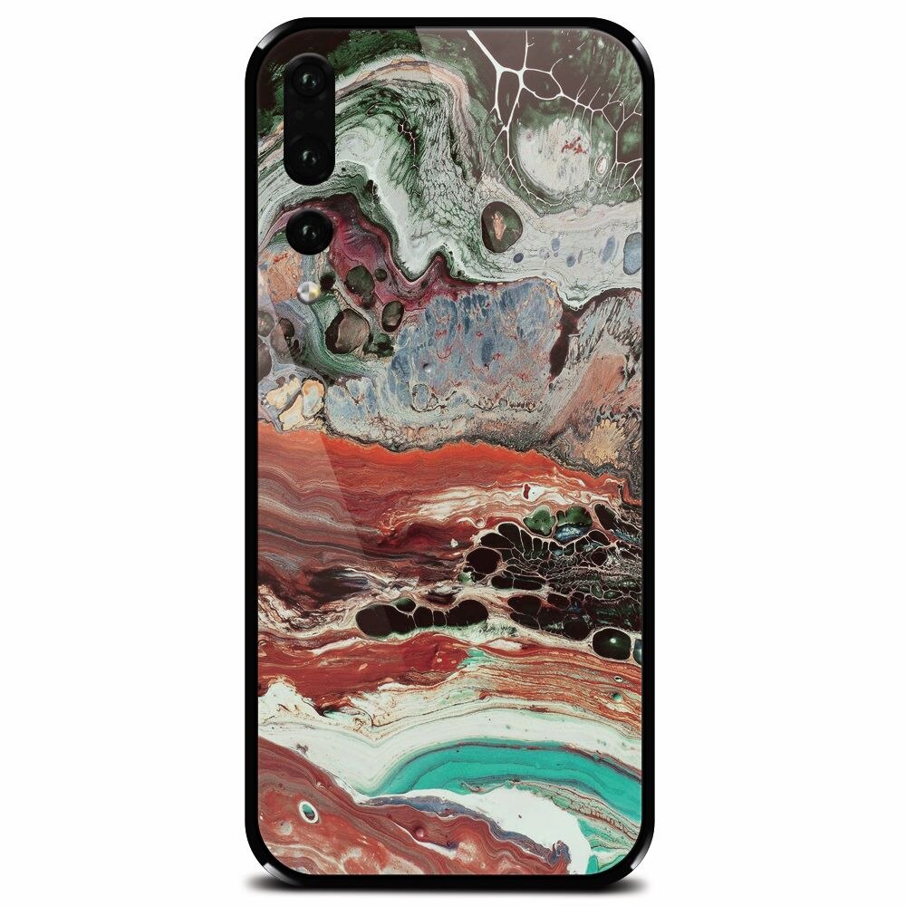 Husa din sticla securizata pentru Huawei P20 Pro, Abstract 104