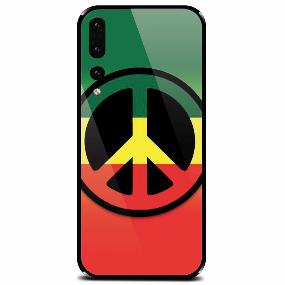 Husa din sticla securizata pentru Huawei P20 Pro, Peace