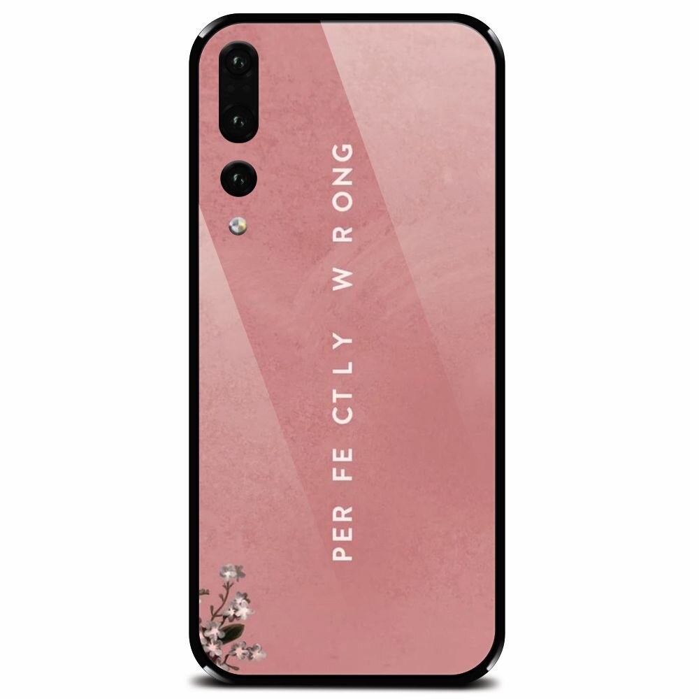 Husa din sticla securizata pentru Huawei P20 Pro, Perfectly Wrong
