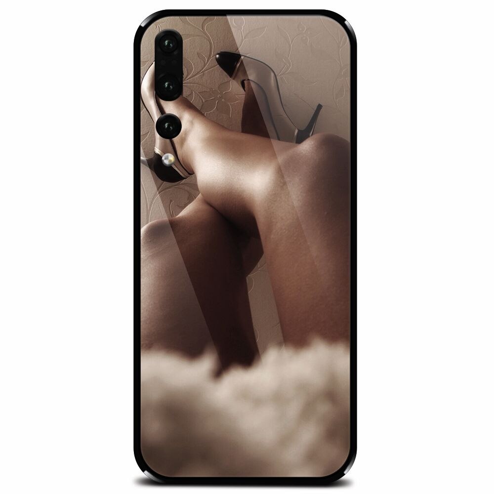 Husa din sticla securizata pentru Huawei P20 Pro, Sexy Legs