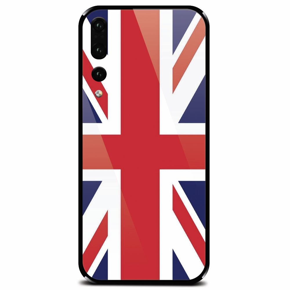 Husa din sticla securizata pentru Huawei P20 Pro, UK Flag Illustration