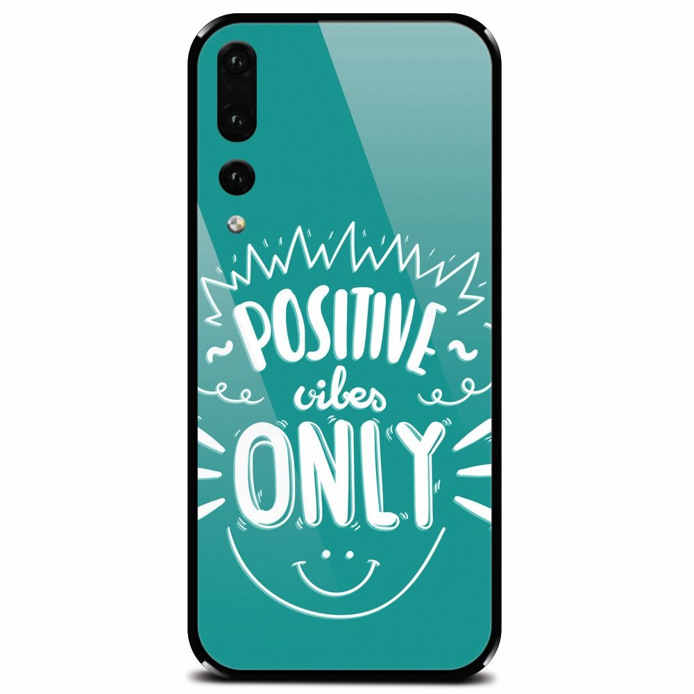 Husa din sticla securizata pentru Huawei P20 Pro, Positive Vibes