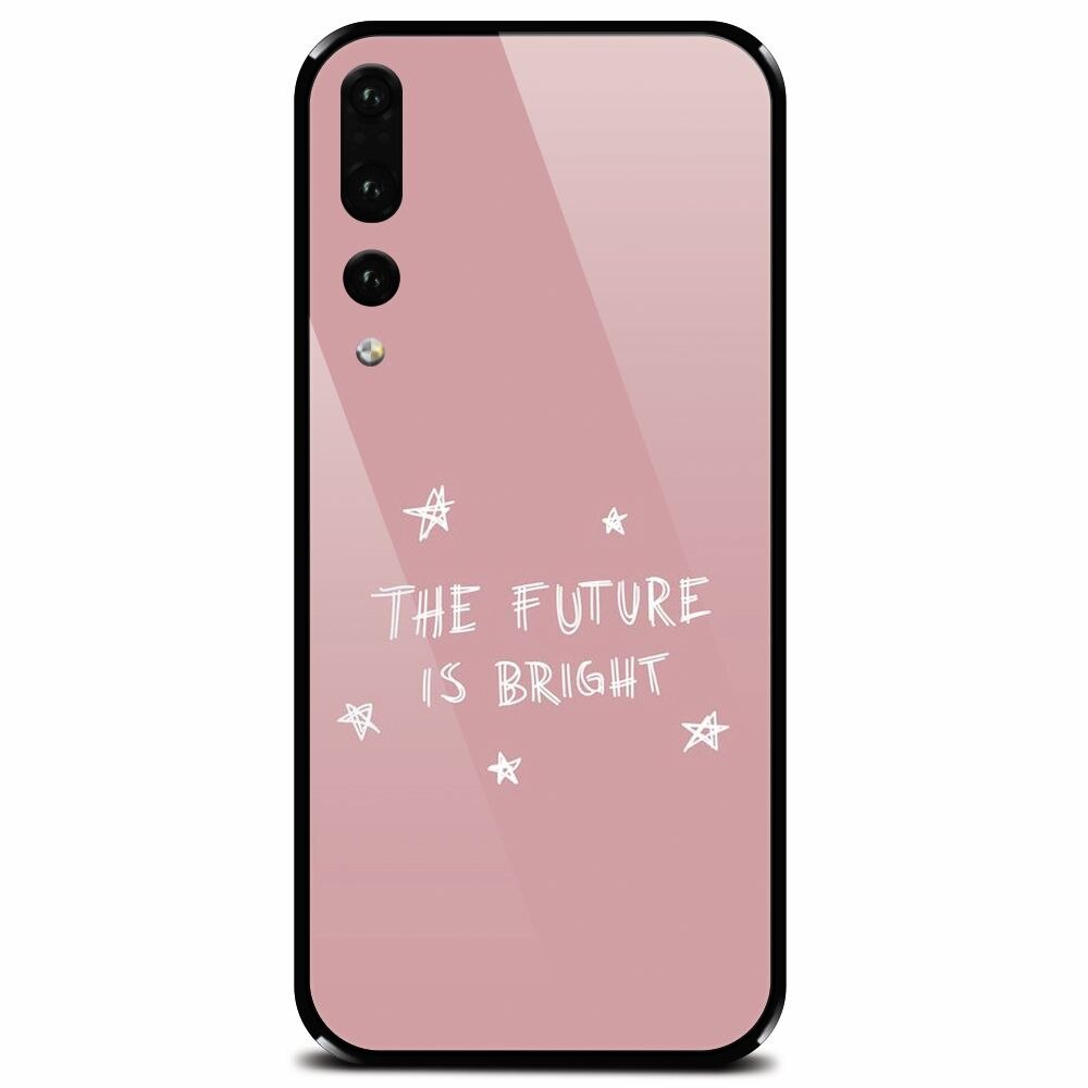 Husa din sticla securizata pentru Huawei P20 Pro, The Future Is Bright