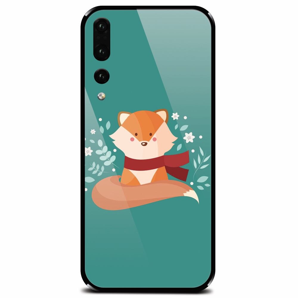 Husa din sticla securizata pentru Huawei P20 Pro, Winter Fox