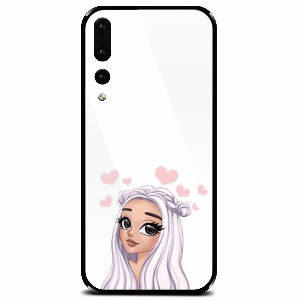 Husa din sticla securizata pentru Huawei P20 Pro, Beauty Girl