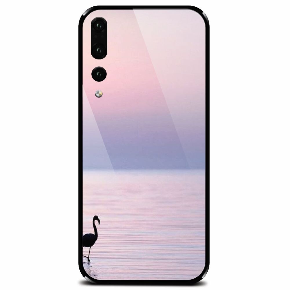 Husa din sticla securizata pentru Huawei P20 Pro, Flaminsgo Sunset