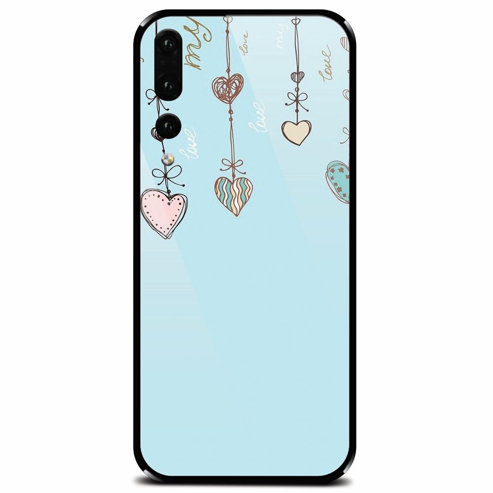 Husa din sticla securizata pentru Huawei P20 Pro, Love 101