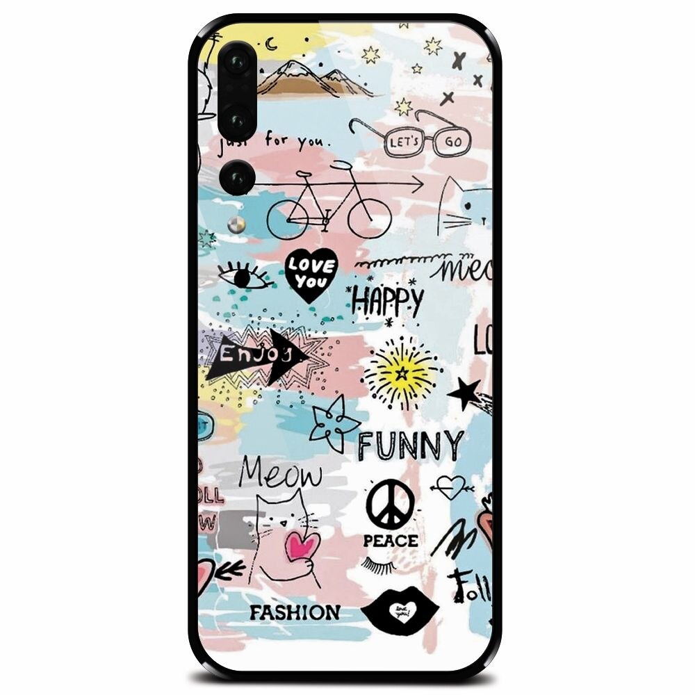 Husa din sticla securizata pentru Huawei P20 Pro, Travel 101