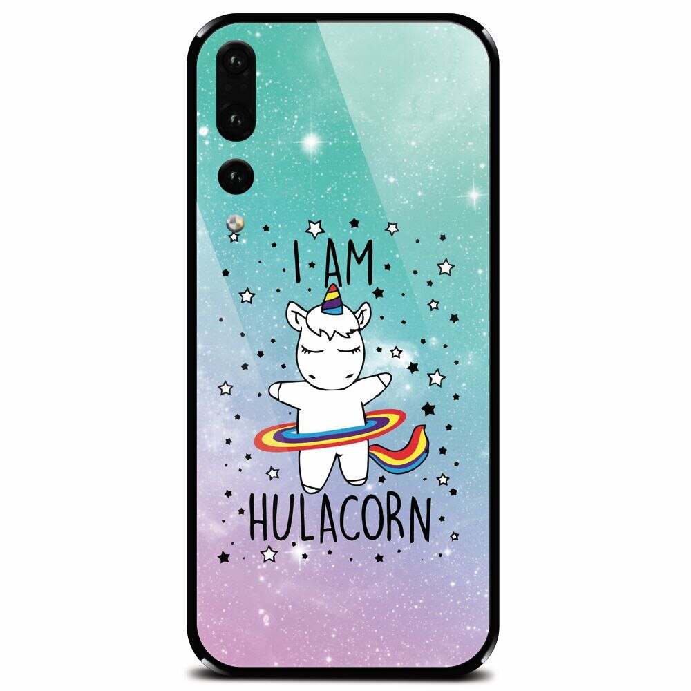 Husa din sticla securizata pentru Huawei P20 Pro, I Am Hulacorn