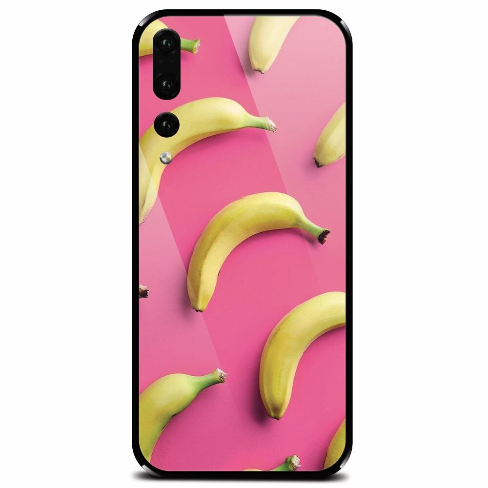 Husa din sticla securizata pentru Huawei P20 Pro, Banana