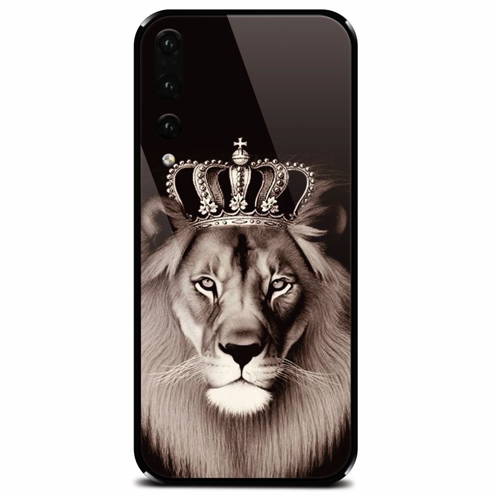 Husa din sticla securizata pentru Huawei P20 Pro, Lion King