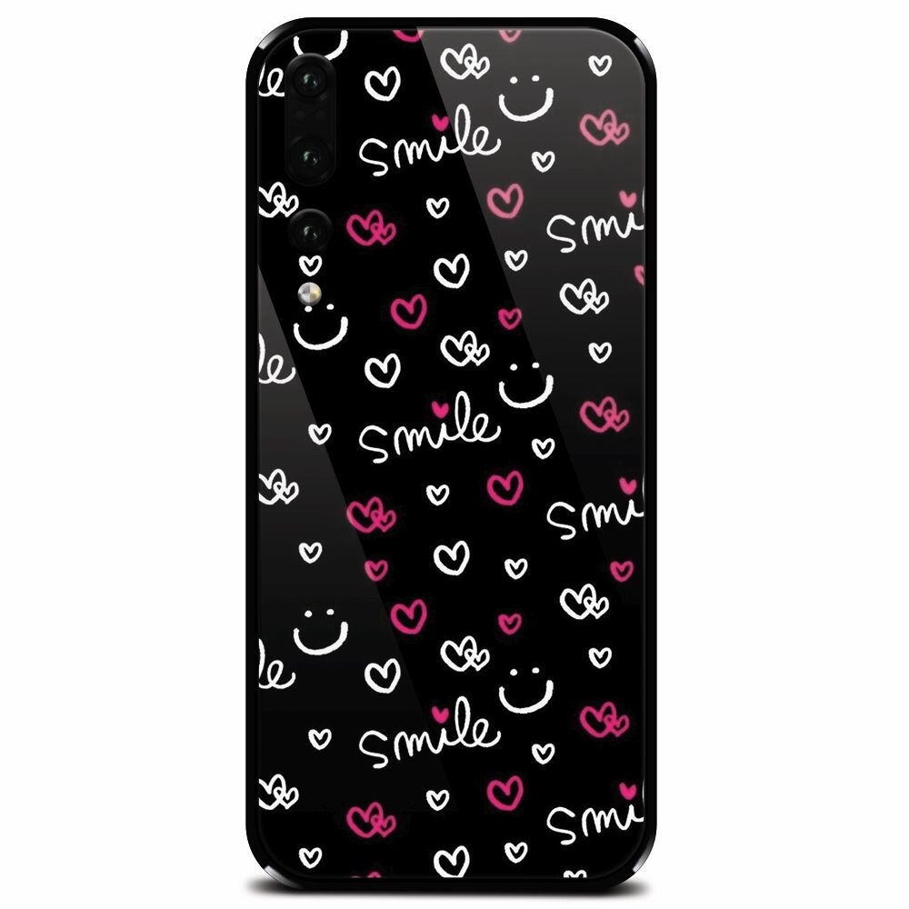 Husa din sticla securizata pentru Huawei P20 Pro, Smile 101