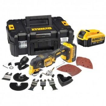 Unealta multifunctionala cu acumulator 18V si accesorii DeWalt DCS355M2-QW Unealta multifunctionala cu acumulator 18V si accesorii DeWalt DCS355M2-QW