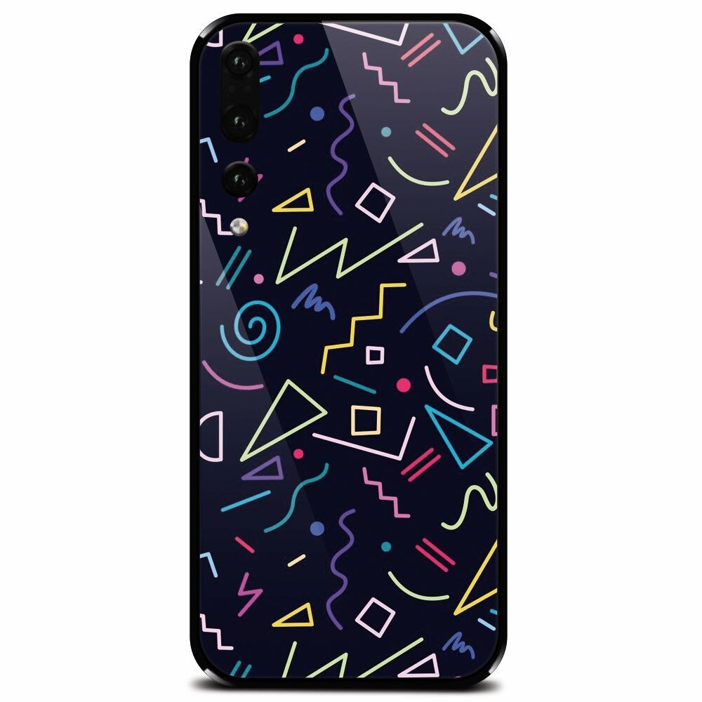 Husa din sticla securizata pentru Huawei P20 Pro, Signs