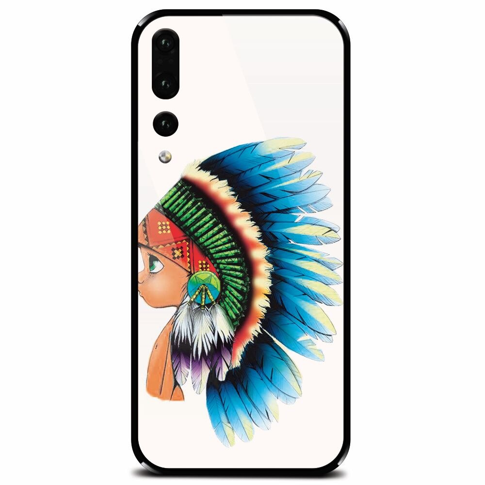 Husa din sticla securizata pentru Huawei P20 Pro, Indian Boy