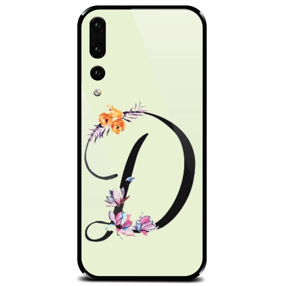 Husa din sticla securizata pentru Huawei P20 Pro, Litera D