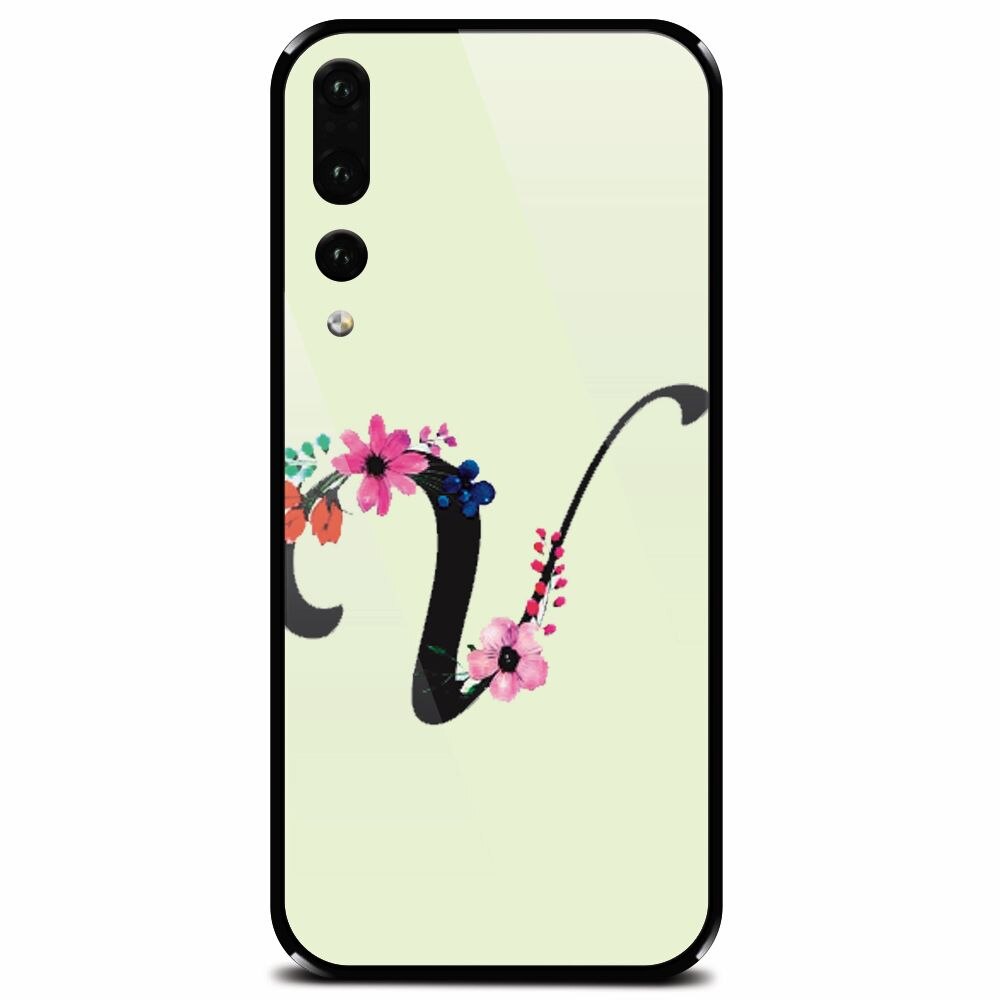 Husa din sticla securizata pentru Huawei P20 Pro, Litera V