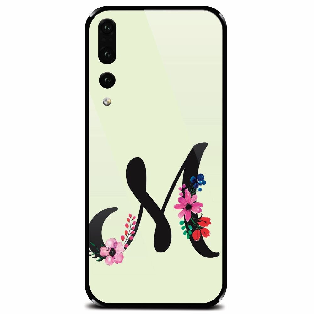 Husa din sticla securizata pentru Huawei P20 Pro, Litera M