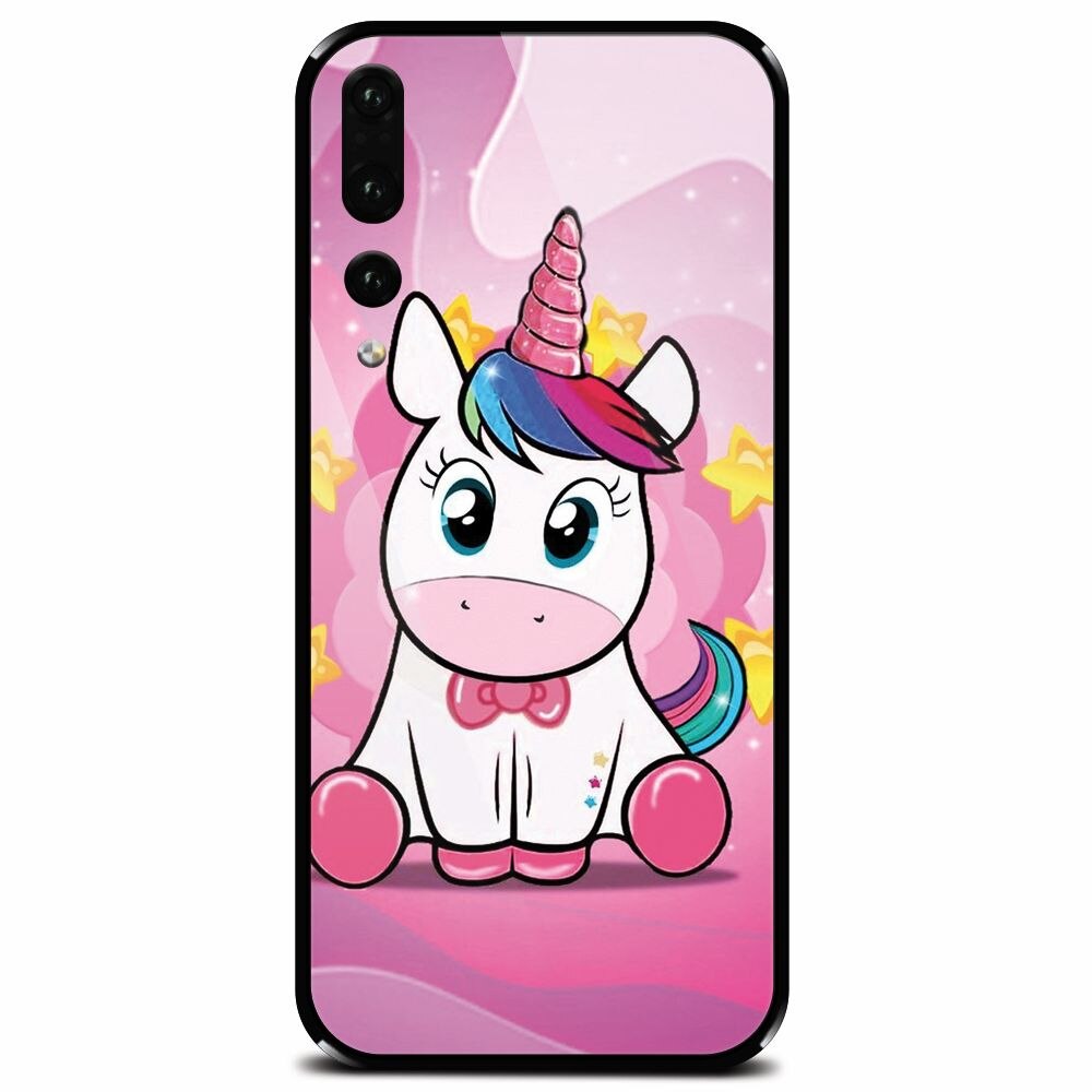 Husa din sticla securizata pentru Huawei P20 Pro, Dream Like A Unicorn