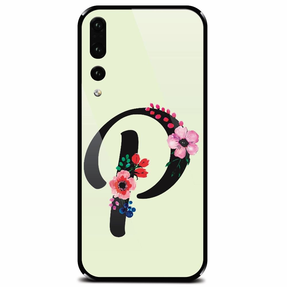 Husa din sticla securizata pentru Huawei P20 Pro, Litera P