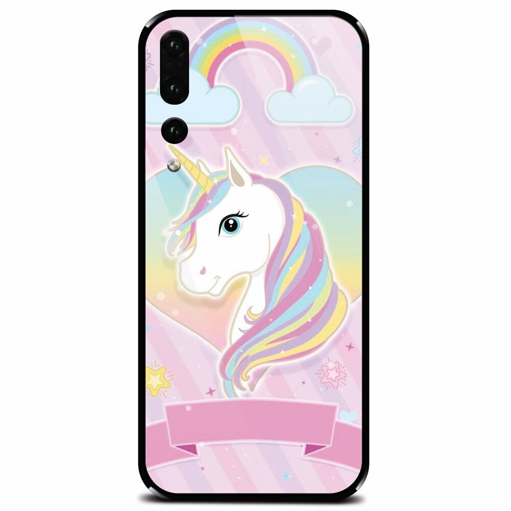 Husa din sticla securizata pentru Huawei P20 Pro, Ponny Personalizat