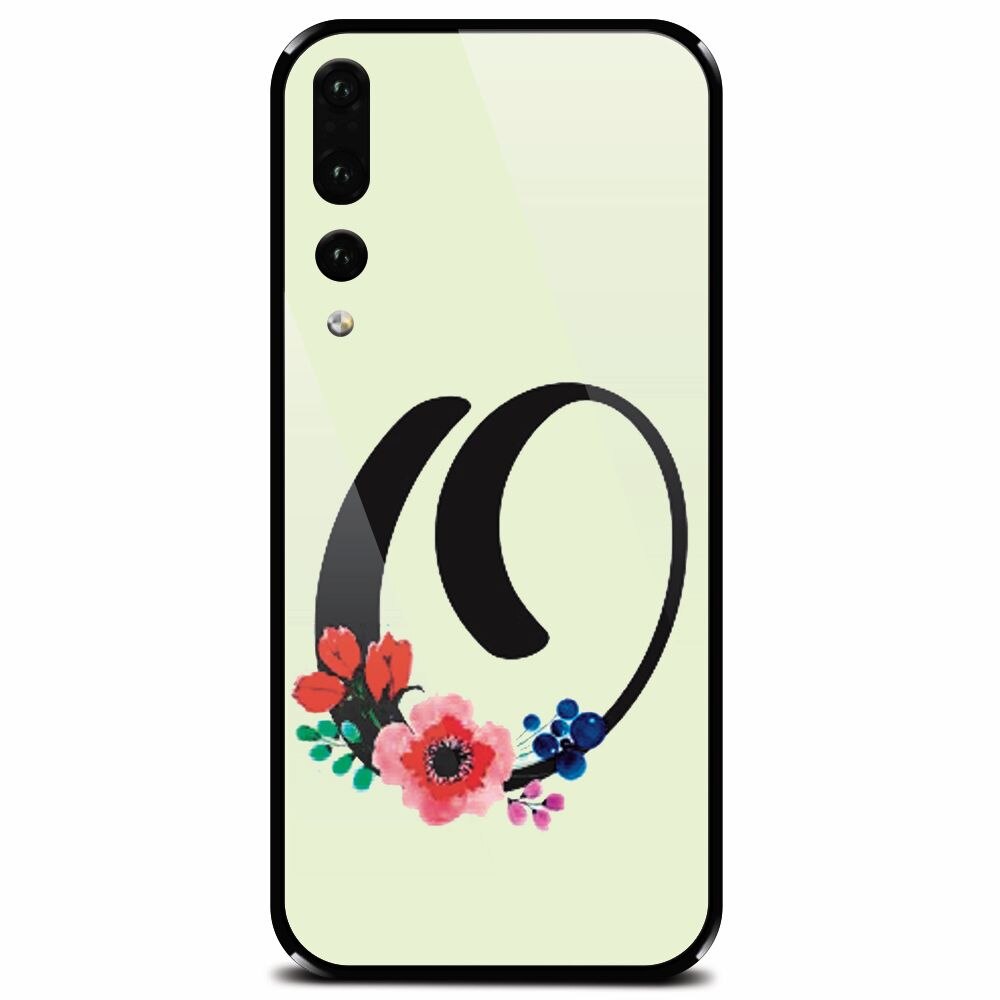 Husa din sticla securizata pentru Huawei P20 Pro, Litera O