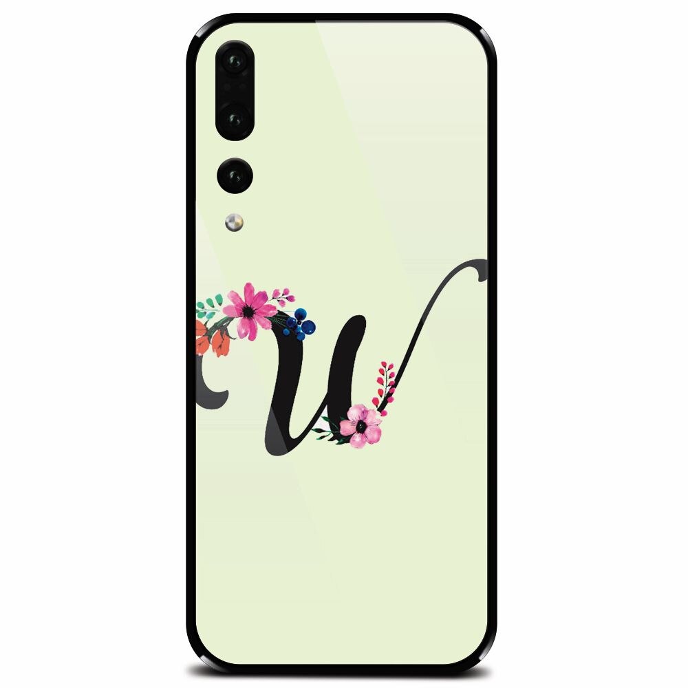 Husa din sticla securizata pentru Huawei P20 Pro, Litera W