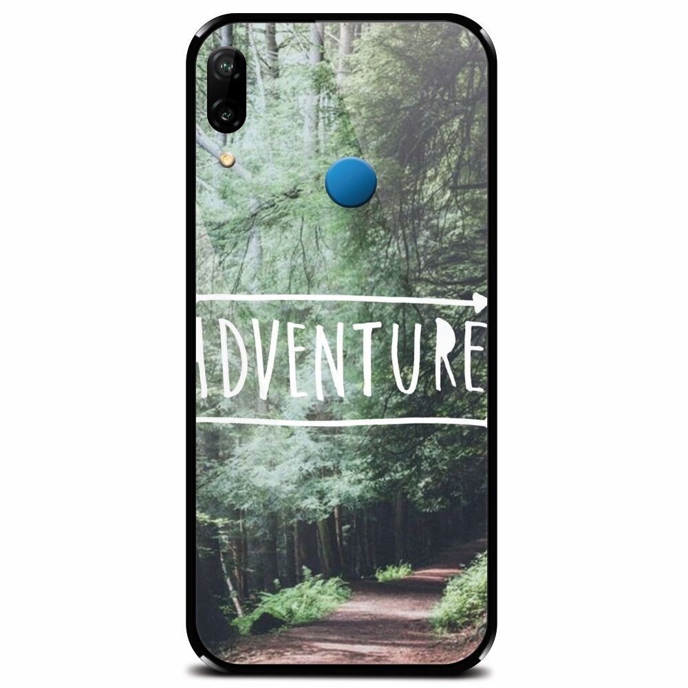 Husa din sticla securizata pentru Huawei P20 Lite, Adventure Forest Path