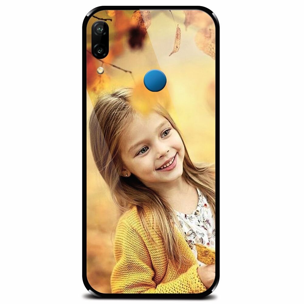 Husa din sticla securizata pentru Huawei P20 Lite, Personalizata
