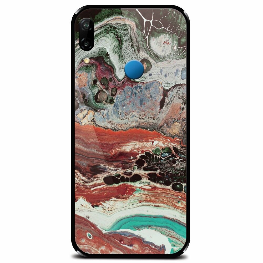 Husa din sticla securizata pentru Huawei P20 Lite, Abstract 104