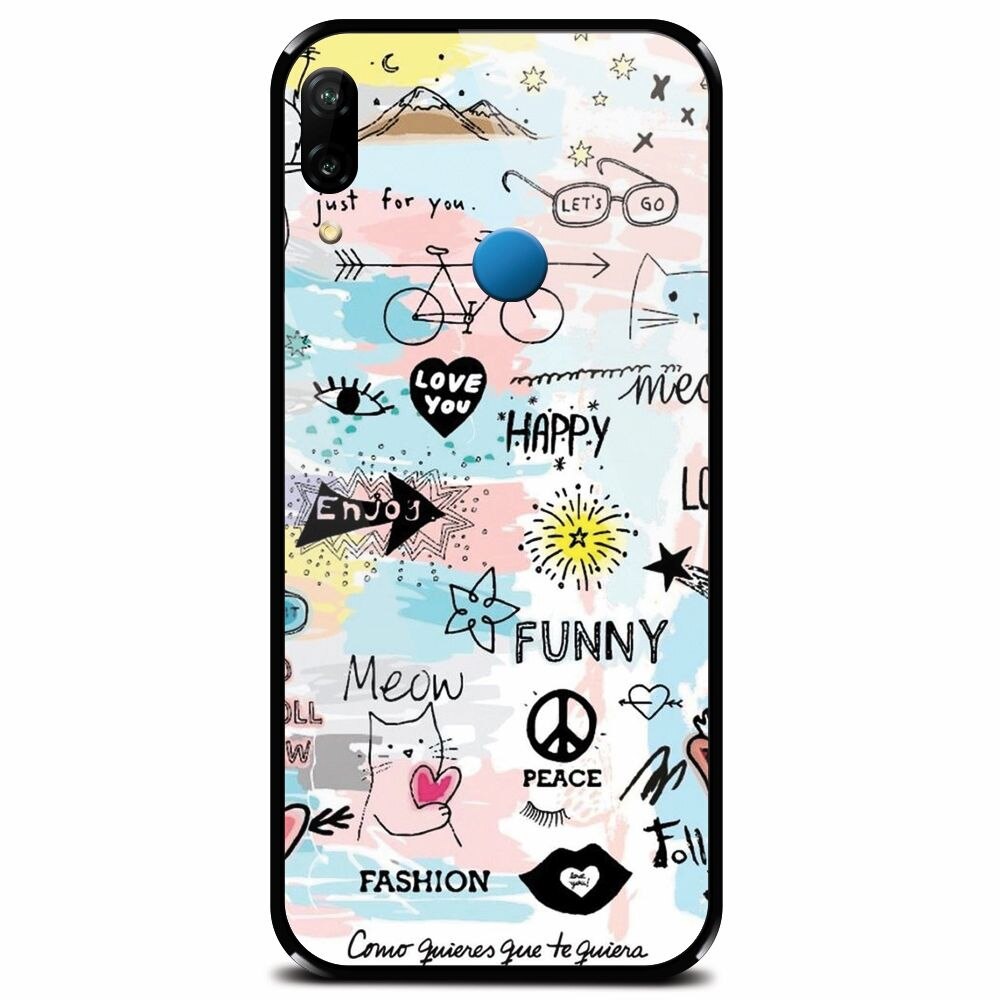 Husa din sticla securizata pentru Huawei P20 Lite, Enjoy