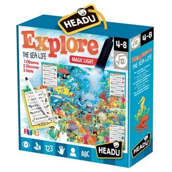 Puzzle Headu S.T.E.M. - Explorati viata marina, 70 piese Puzzle Headu S.T.E.M. - Explorati viata marina, 70 piese