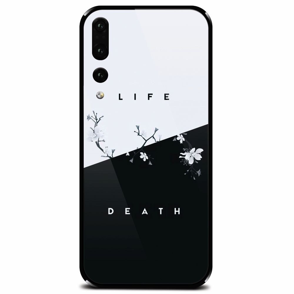 Husa din sticla securizata pentru Huawei P20 Pro, Life Vs Death